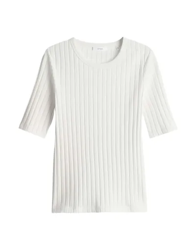 OPUS Shirt Damen Baumwolle weiß
