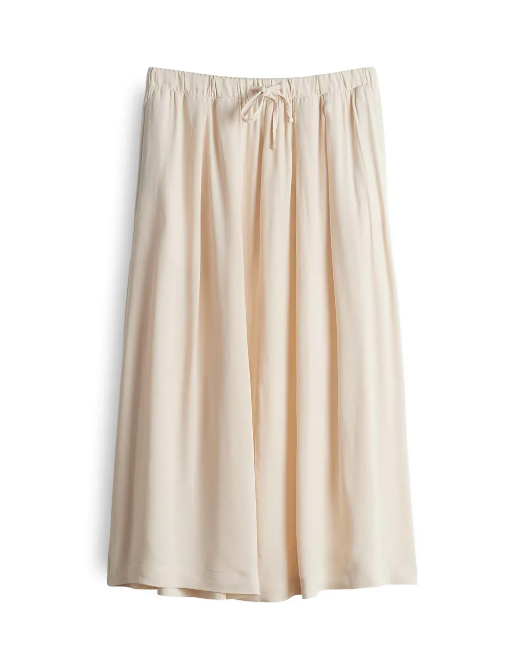 Midirock Damen Viskose beige