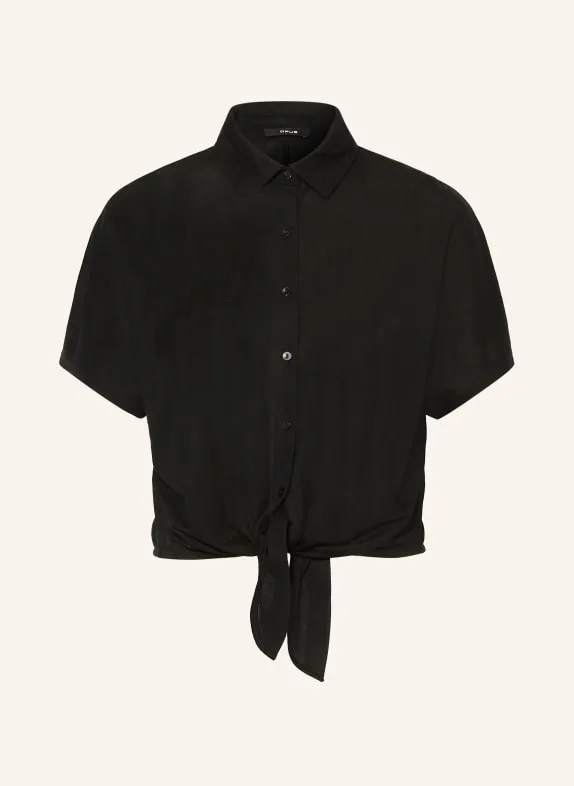 Kunstleder-Hemdbluse Fedgy Damen schwarz