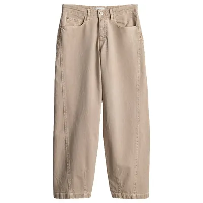 OPUS Barrel Jeans Damen Baumwolle beige