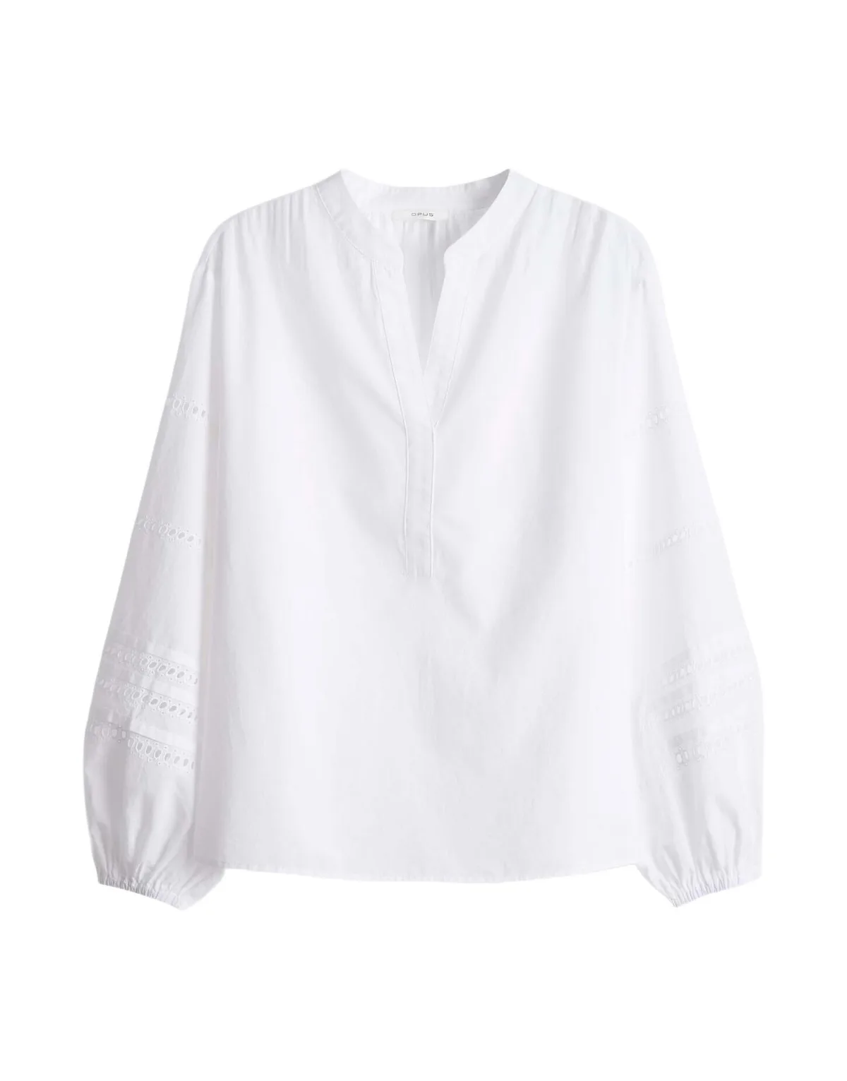 Blusenshirt Damen Baumwolle weiß