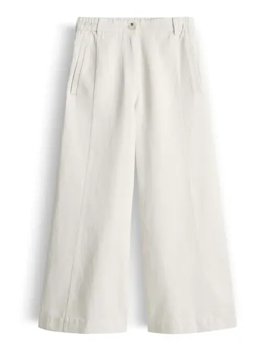 OPUS Culotte mit Leinen-Anteil Damen Viskose beige