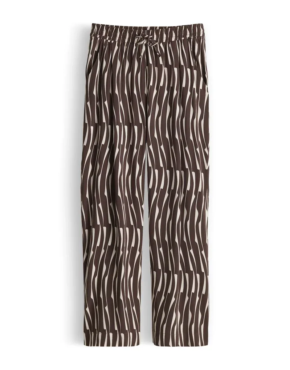 OPUS Hose Wide Leg MAROU BAMBOO braun 34