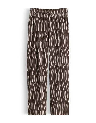 OPUS Hose Wide Leg MAROU BAMBOO braun 34