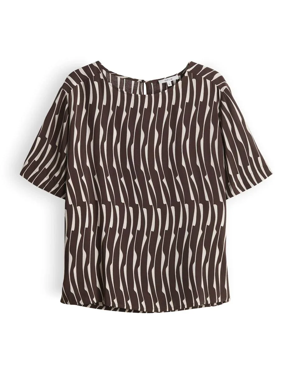 OPUS T-Shirt FERONA BAMBOO braun 36