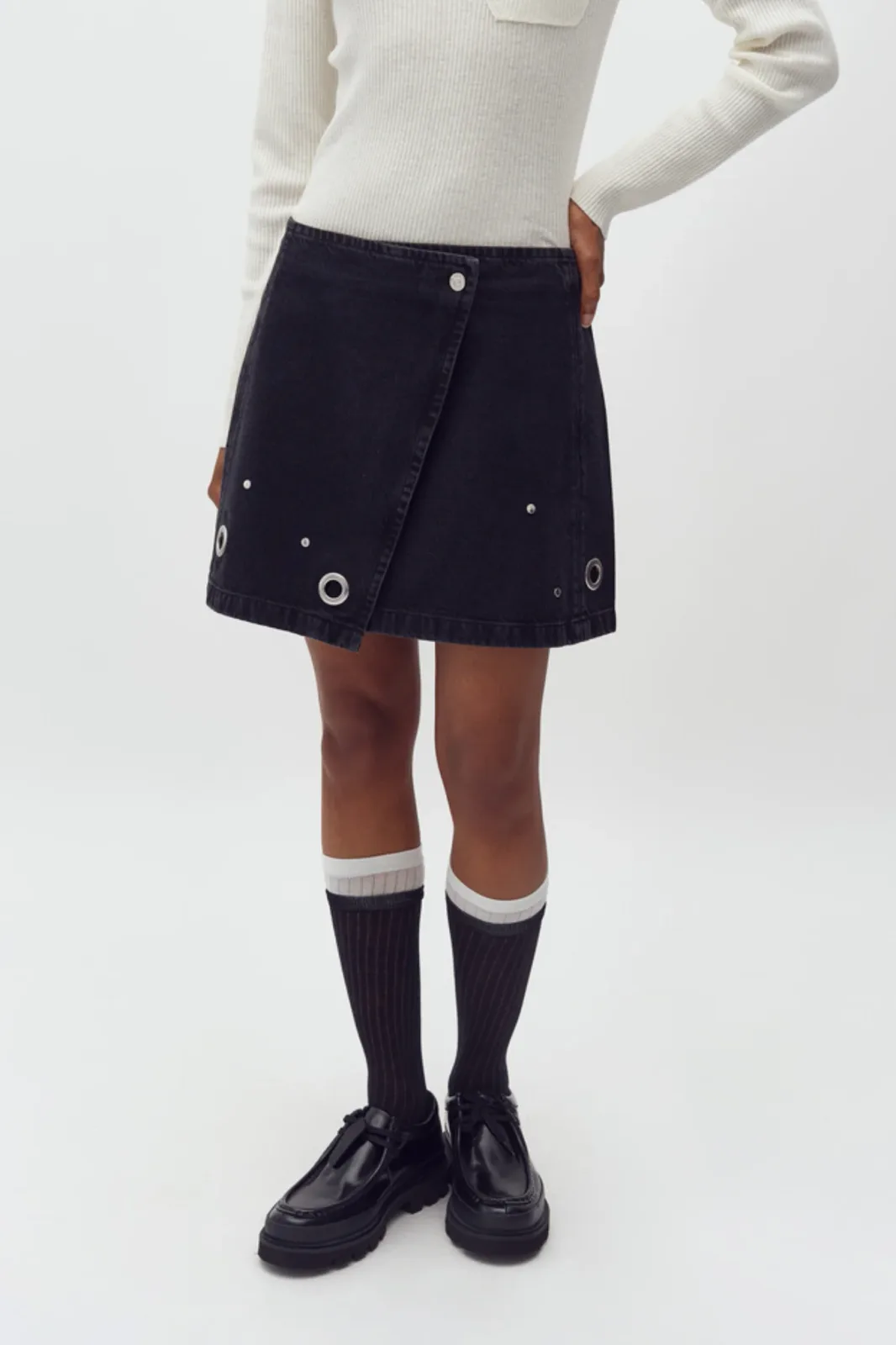 Keyana-M Skirt - Black Midnight Wash