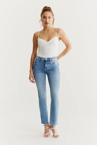 Cup of Joe COJ Hannah Dames Regular-fit Jeans Lichtblau