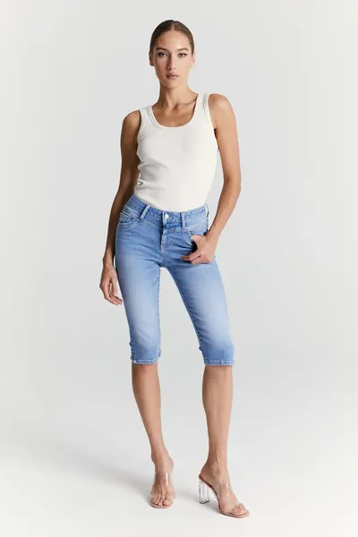 Cup of Joe Karen 3 / 4 dames broek light blue