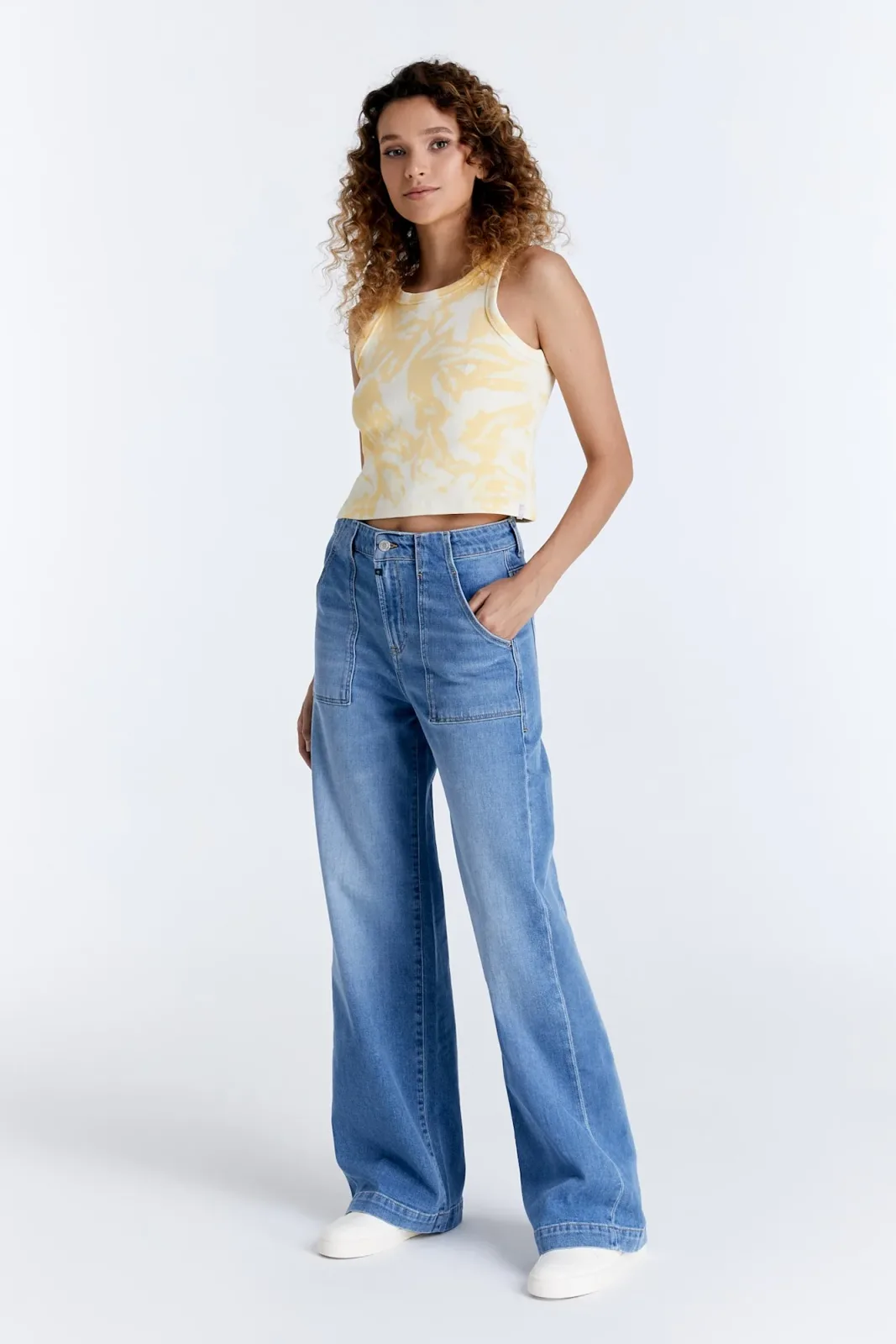 Jeans Wide Leg LULU hellblau 27 / L32